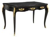 FRENCH LOUIS XV STYLE EBONIZED