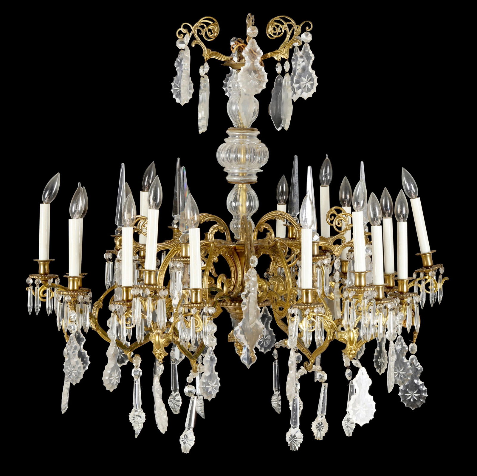 FRENCH LOUIS XV STYLE GILT BRASS,