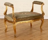 FRENCH LOUIS XV STYLE GILT WOO