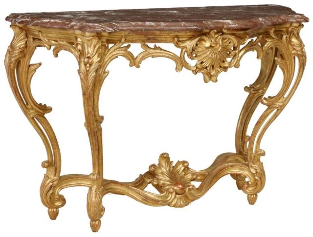 FRENCH LOUIS XV STYLE GILTWOOD