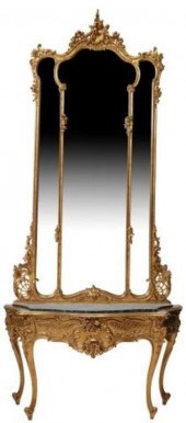FRENCH LOUIS XV STYLE GILTWOOD