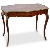 FRENCH LOUIS XV STYLE INLAID W