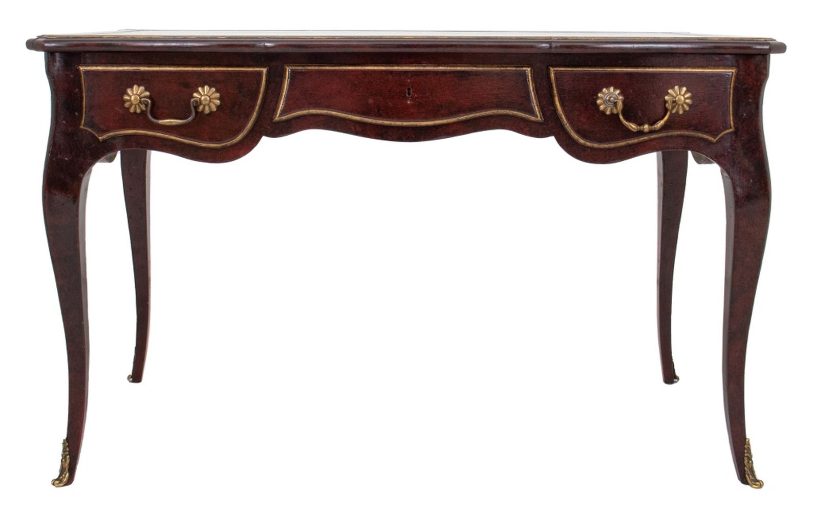 FRENCH LOUIS XV STYLE LEATHER TOP