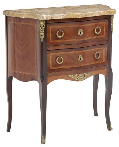 FRENCH LOUIS XV STYLE MARBLE-TOP