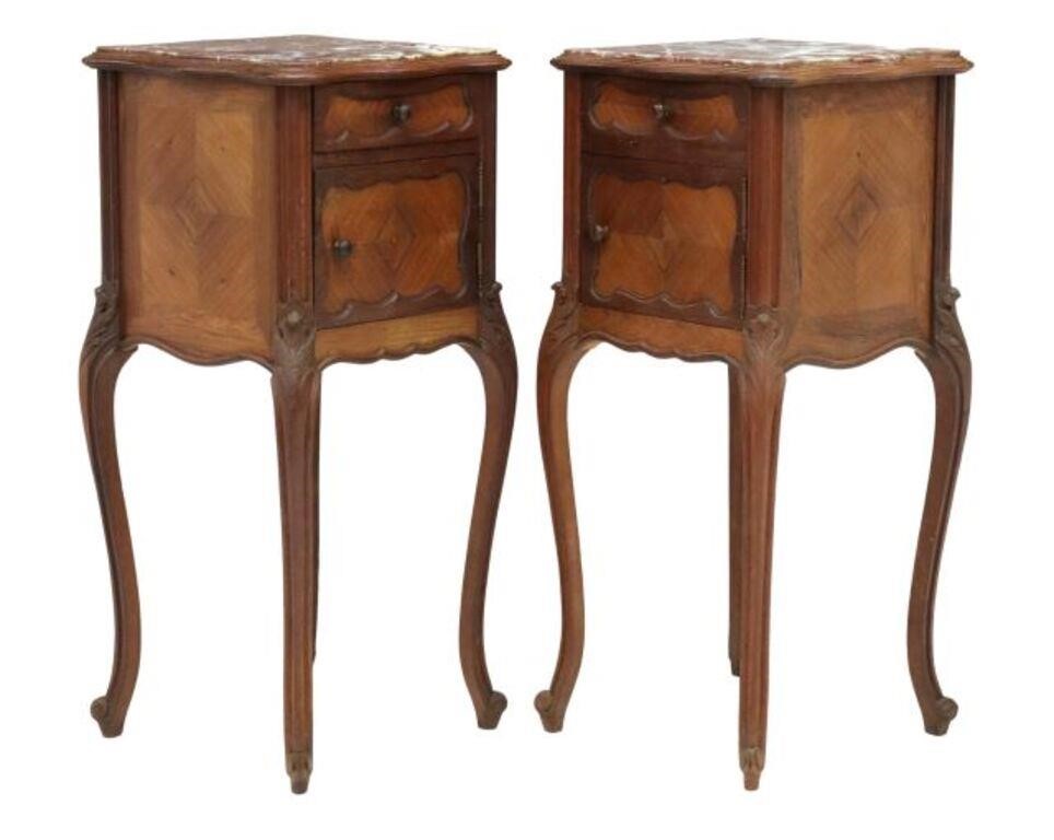 FRENCH LOUIS XV STYLE MARBLE-TOP
