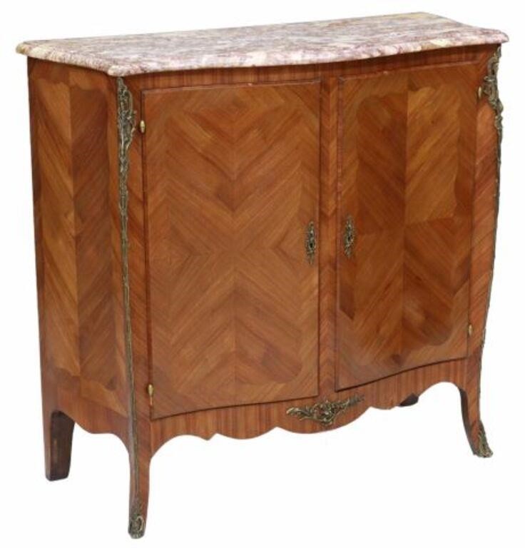 FRENCH LOUIS XV STYLE MARBLE-TOP