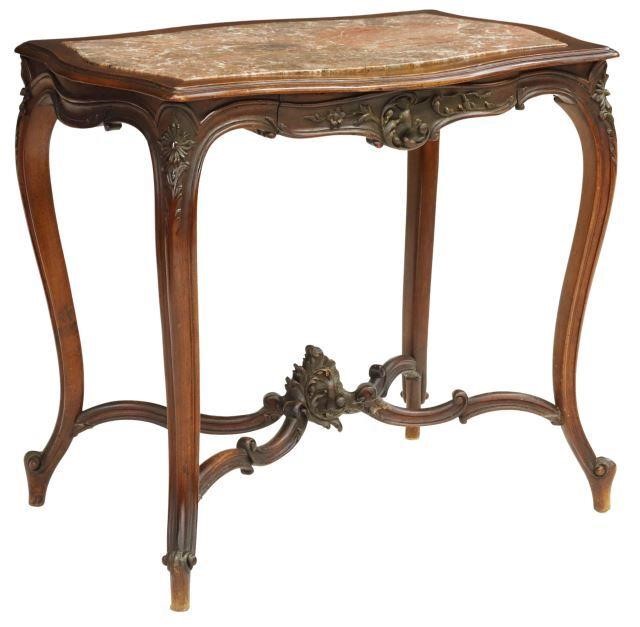 FRENCH LOUIS XV STYLE MARBLE-TOP