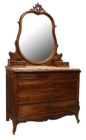 FRENCH LOUIS XV STYLE MARBLE-TOP