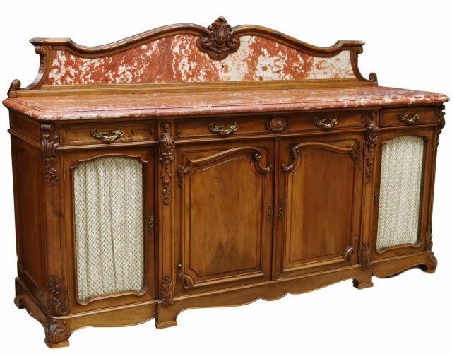 FRENCH LOUIS XV STYLE MARBLE-TOP