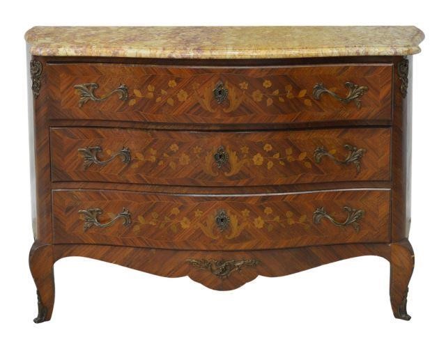 FRENCH LOUIS XV STYLE MARBLE-TOP