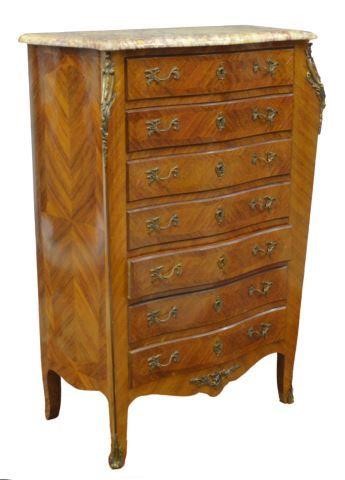 FRENCH LOUIS XV STYLE MARBLE-TOP
