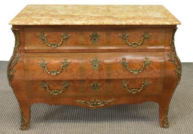 FRENCH LOUIS XV STYLE MARBLE-TOP