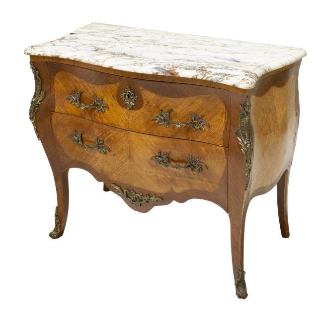 FRENCH LOUIS XV STYLE MARBLE-TOP