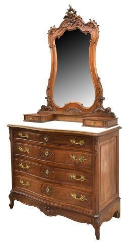 FRENCH LOUIS XV STYLE MARBLE-TOP