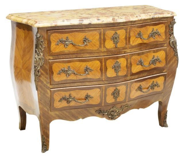 FRENCH LOUIS XV STYLE MARBLE-TOP