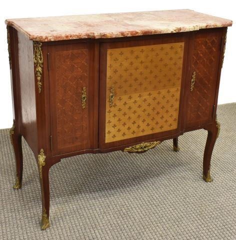 FRENCH LOUIS XV STYLE MARBLE-TOP
