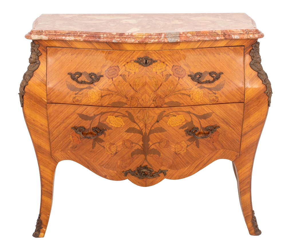 FRENCH LOUIS XV STYLE MARQUETRY