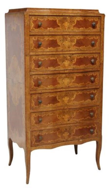 FRENCH LOUIS XV STYLE MARQUETRY