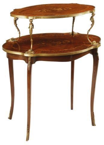 FRENCH LOUIS XV STYLE MARQUETRY