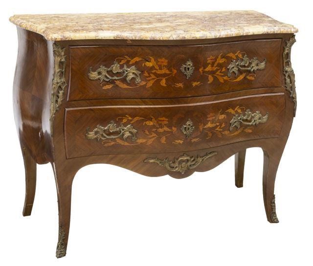 FRENCH LOUIS XV STYLE MARQUETRY