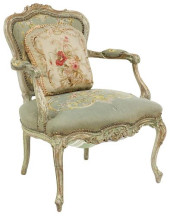 FRENCH LOUIS XV STYLE NEEDLEPO