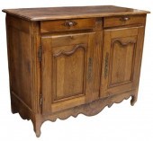 FRENCH LOUIS XV STYLE OAK SIDE