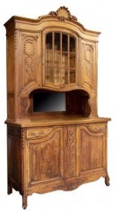 FRENCH LOUIS XV STYLE OAK SIDE