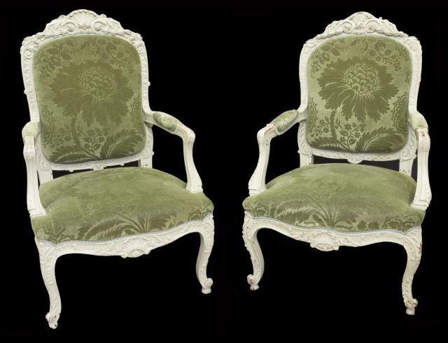 FRENCH LOUIS XV STYLE PAINTED