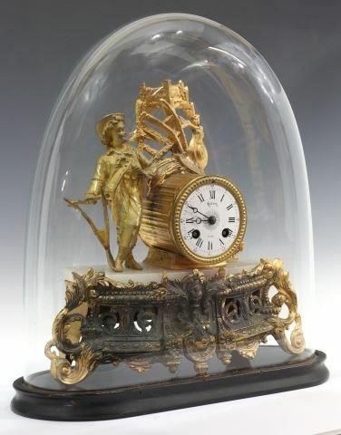 FRENCH LOUIS XV STYLE SHELF CLOCK &