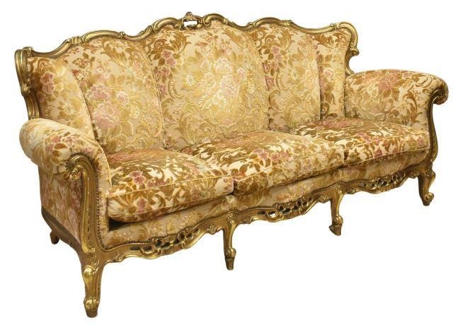 FRENCH LOUIS XV STYLE THREE-SEAT