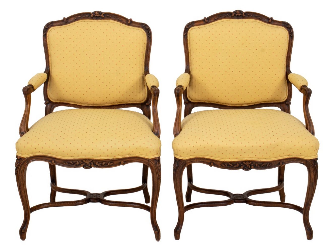 FRENCH LOUIS XV STYLE UPHOLSTERED