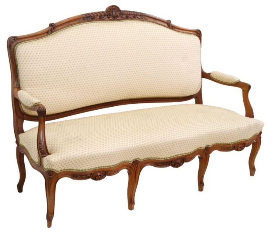 FRENCH LOUIS XV STYLE UPHOLSTERED