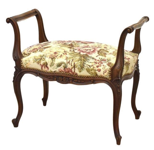 FRENCH LOUIS XV STYLE UPHOLSTERED