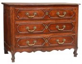 FRENCH LOUIS XV WALNUT COMMODE