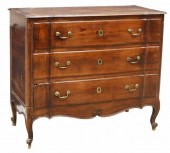 FRENCH LOUIS XV WALNUT COMMODE