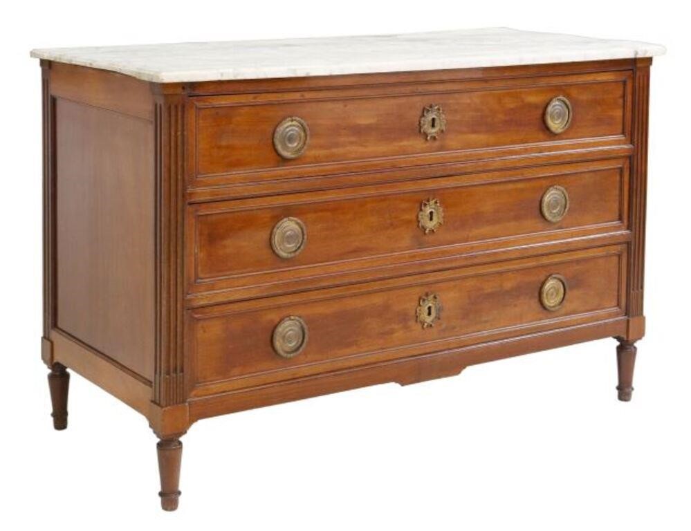 FRENCH LOUIS XVI MARBLE-TOP