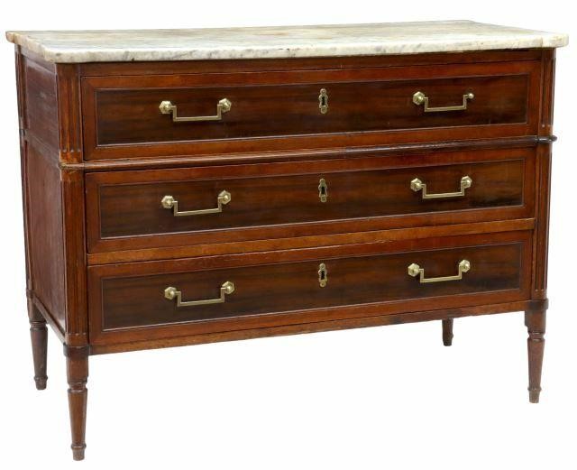 FRENCH LOUIS XVI MARBLE-TOP