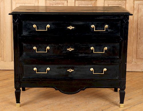 FRENCH LOUIS XVI STYLE BLACK
