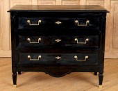 FRENCH LOUIS XVI STYLE BLACK L