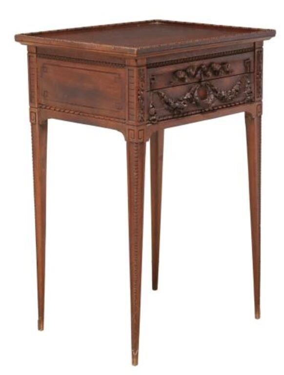 FRENCH LOUIS XVI STYLE CARVED