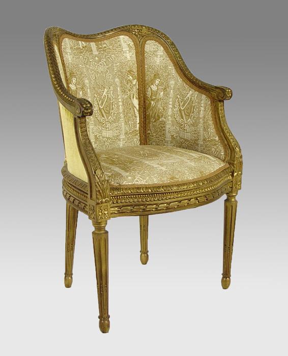 FRENCH LOUIS XVI STYLE CHAIR: