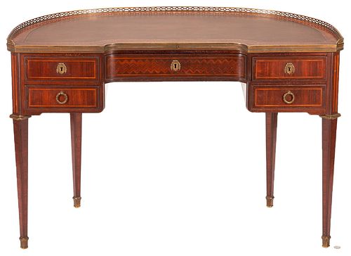 FRENCH LOUIS XVI STYLE DEMILUNE