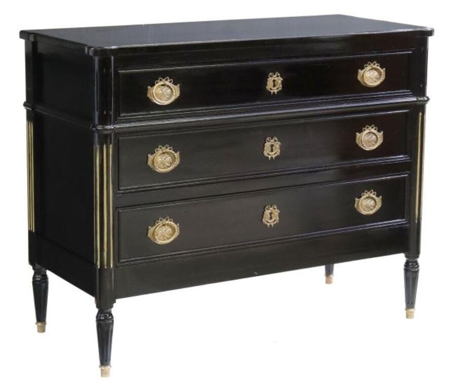 FRENCH LOUIS XVI STYLE EBONIZED