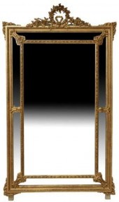 FRENCH LOUIS XVI STYLE GILT PA
