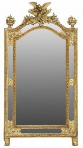 FRENCH LOUIS XVI STYLE GILT PA