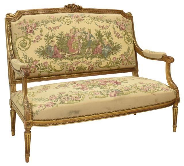 FRENCH LOUIS XVI STYLE GILTWOOD
