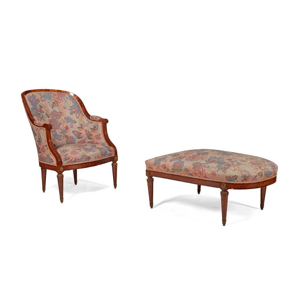 FRENCH LOUIS XVI STYLE MAHOGANY AND
