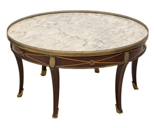 FRENCH LOUIS XVI STYLE MARBLE TOP