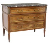 FRENCH LOUIS XVI STYLE MARBLE-