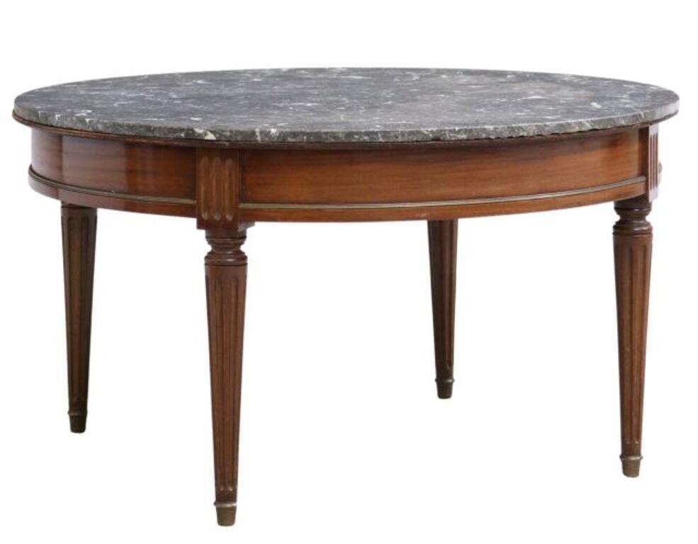 FRENCH LOUIS XVI STYLE MARBLE-TOP